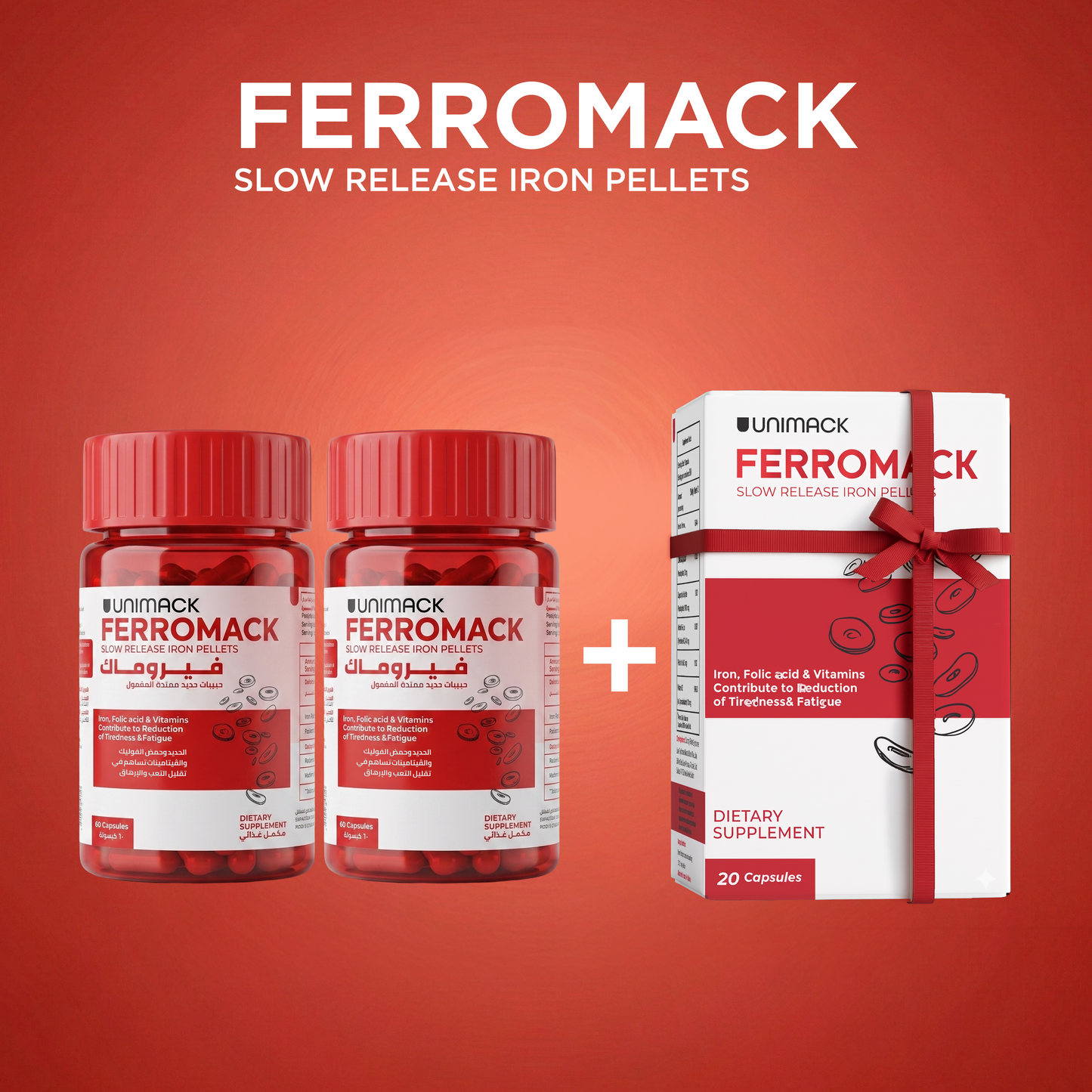 2 FERROMACK JAR + 20 Capsules FREE